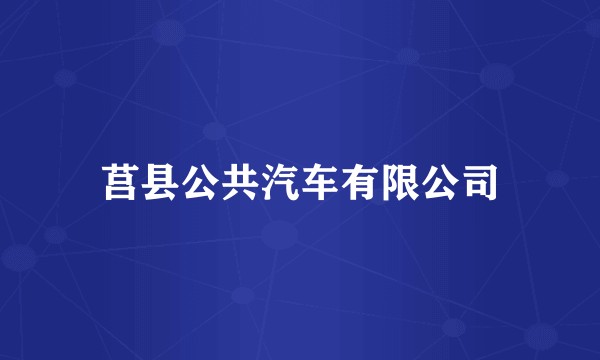 莒县公共汽车有限公司