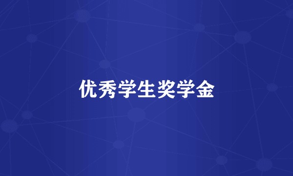 优秀学生奖学金