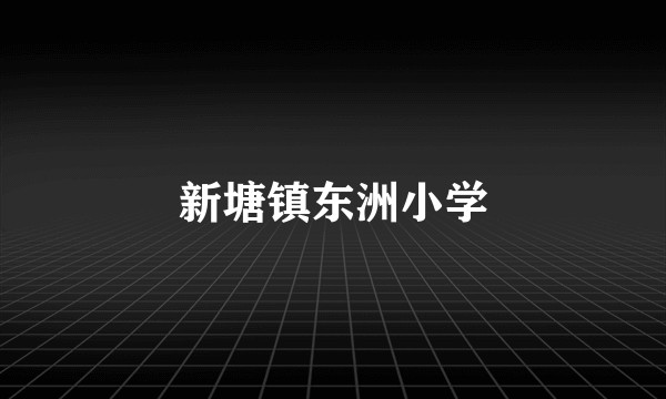 新塘镇东洲小学
