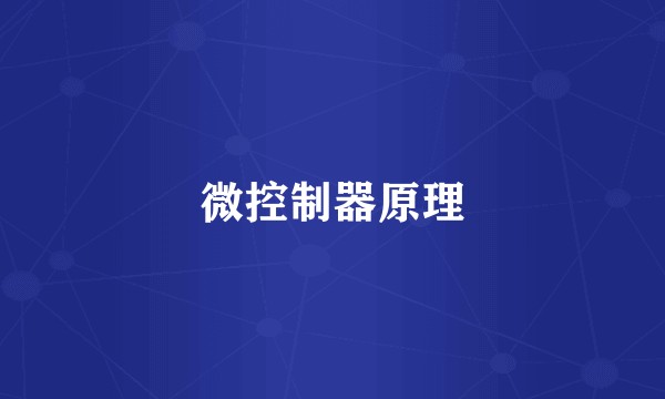 微控制器原理