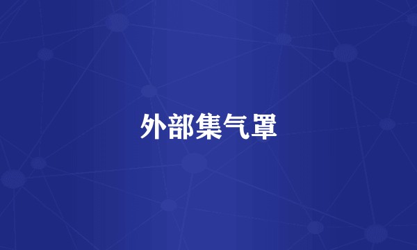 外部集气罩