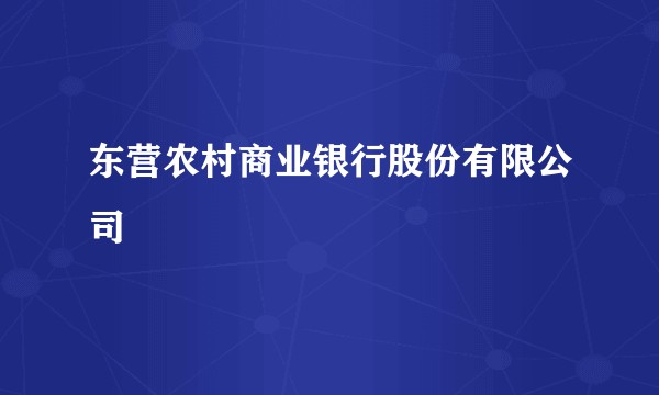 东营农村商业银行股份有限公司