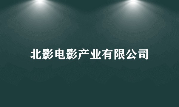北影电影产业有限公司