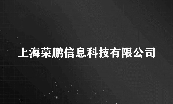 上海荣鹏信息科技有限公司