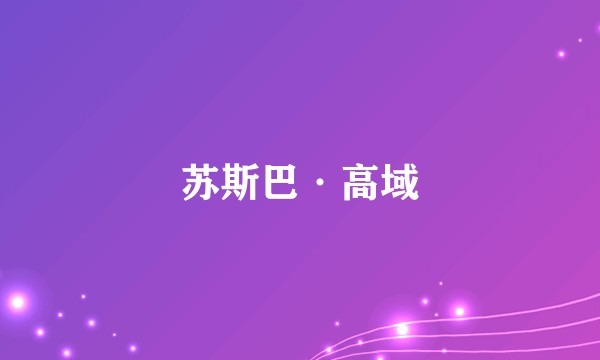 苏斯巴·高域