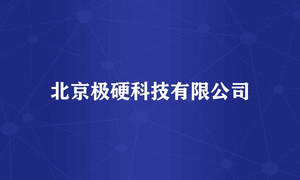 北京极硬科技有限公司