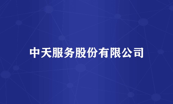 中天服务股份有限公司