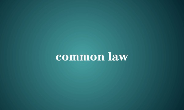 common law