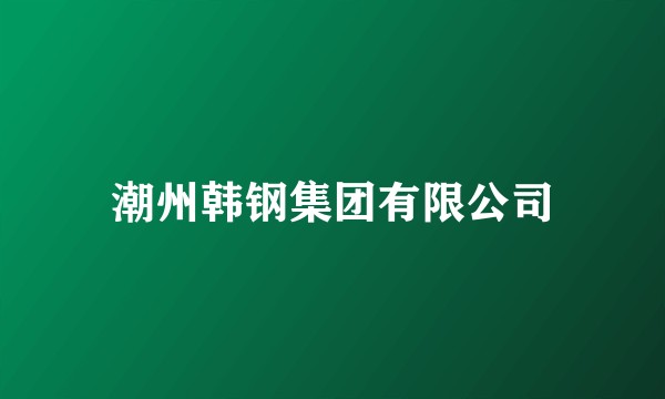 潮州韩钢集团有限公司