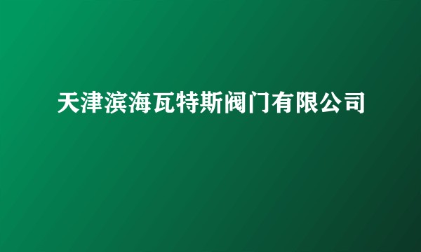 天津滨海瓦特斯阀门有限公司