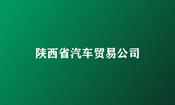 陕西省汽车贸易公司