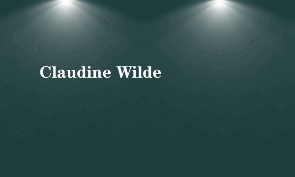 Claudine Wilde