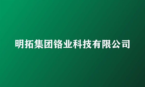 明拓集团铬业科技有限公司