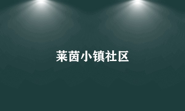 莱茵小镇社区