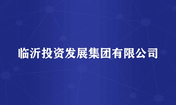 临沂投资发展集团有限公司