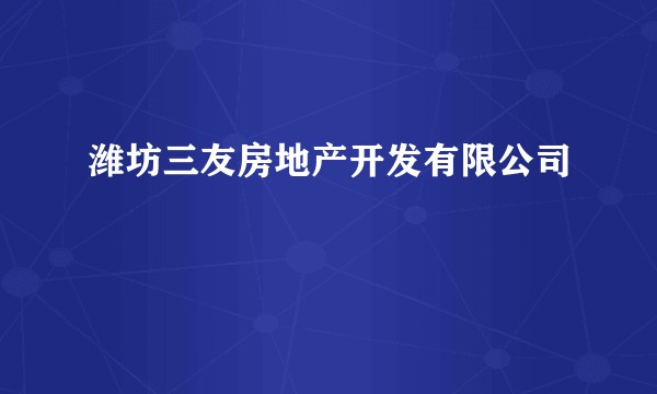 潍坊三友房地产开发有限公司