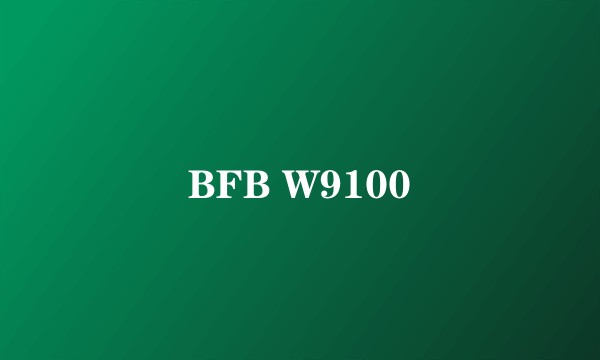 BFB W9100