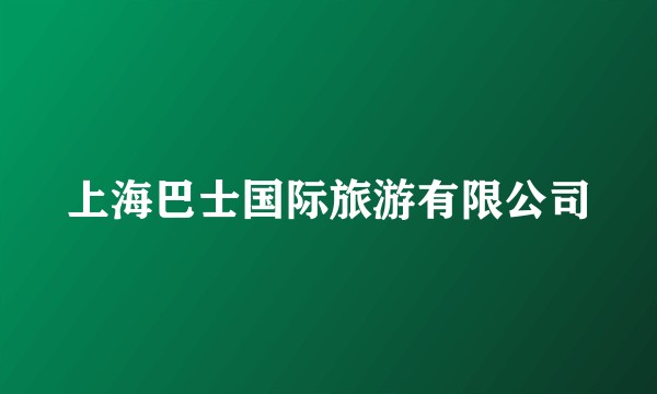 上海巴士国际旅游有限公司