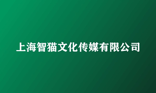 上海智猫文化传媒有限公司