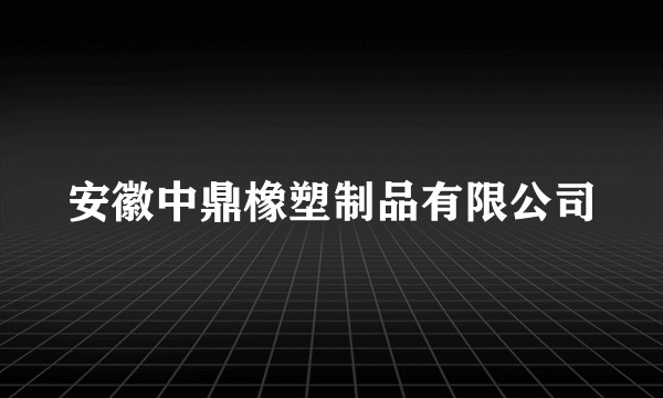 安徽中鼎橡塑制品有限公司