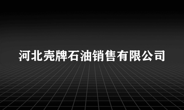河北壳牌石油销售有限公司