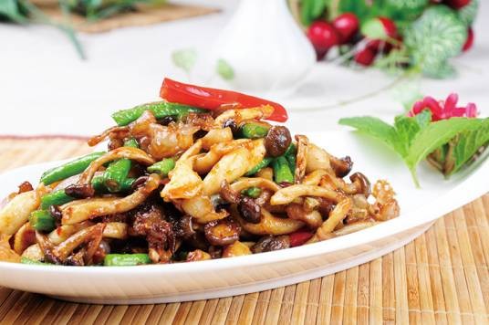 肉丝煸豆角干