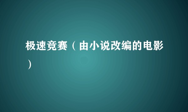 极速竞赛（由小说改编的电影）
