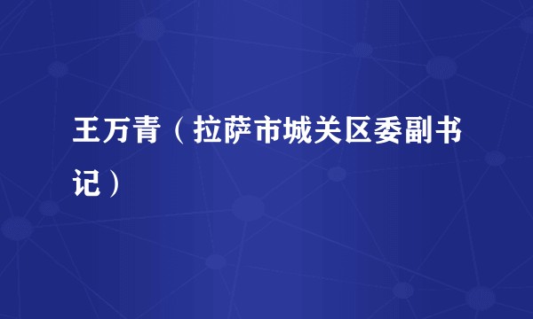 王万青（拉萨市城关区委副书记）