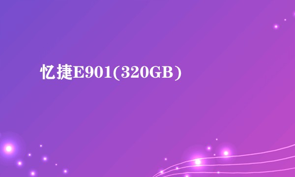 忆捷E901(320GB)