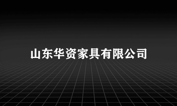 山东华资家具有限公司