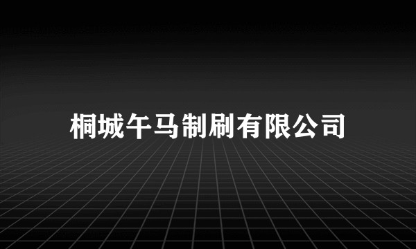 桐城午马制刷有限公司