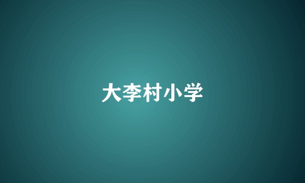 大李村小学