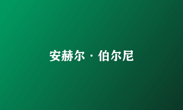 安赫尔·伯尔尼