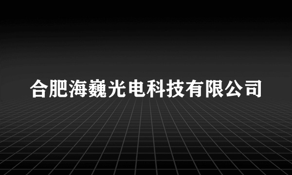 合肥海巍光电科技有限公司