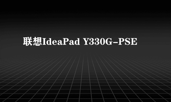 联想IdeaPad Y330G-PSE