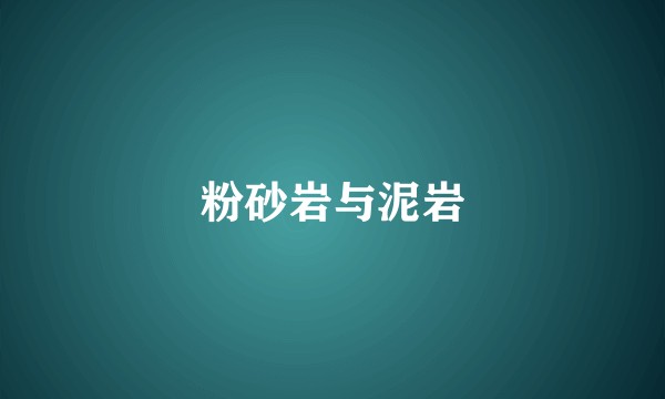 粉砂岩与泥岩
