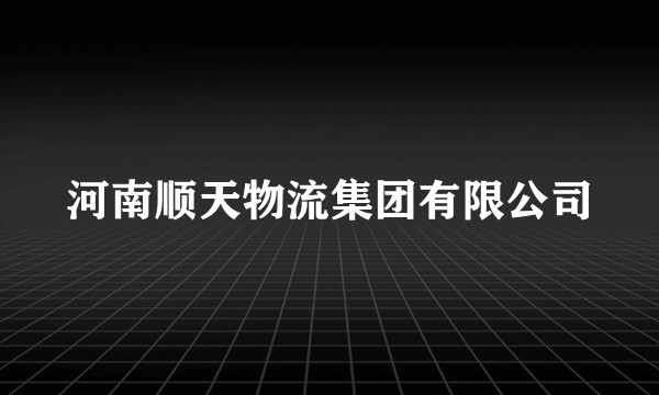 河南顺天物流集团有限公司