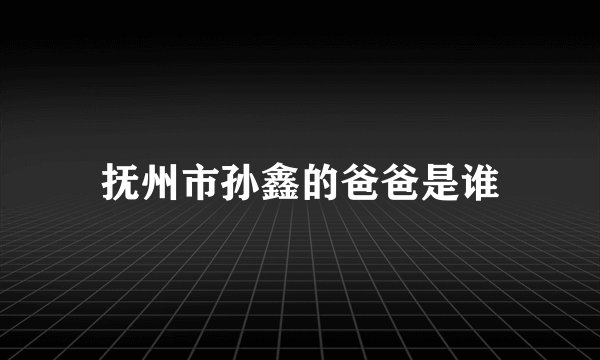 抚州市孙鑫的爸爸是谁