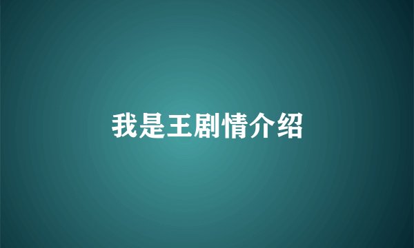 我是王剧情介绍