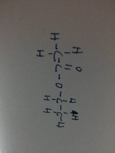 乙酸乙酯结构式怎么写?