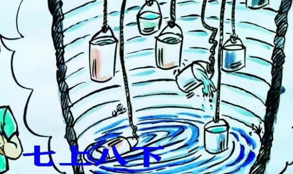 十五个吊桶打水七上八下是什么意思？