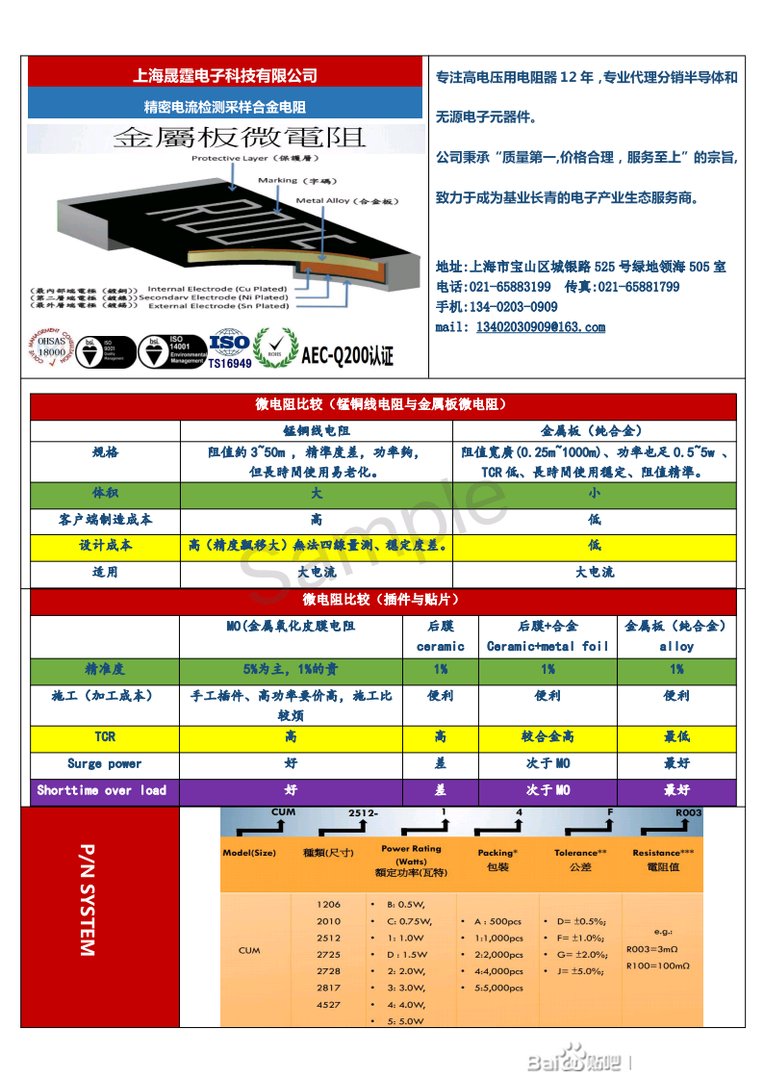 取样电阻是什么东西?有什么用途?