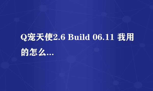 Q宠天使2.6 Build 06.11 我用的怎么不自动逗宠也不自动学习，怎么回事