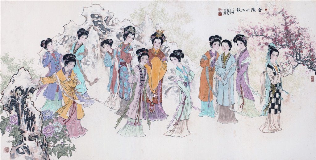 金陵十二钗中，林黛玉，薛宝钗，贾元春，贾探春，