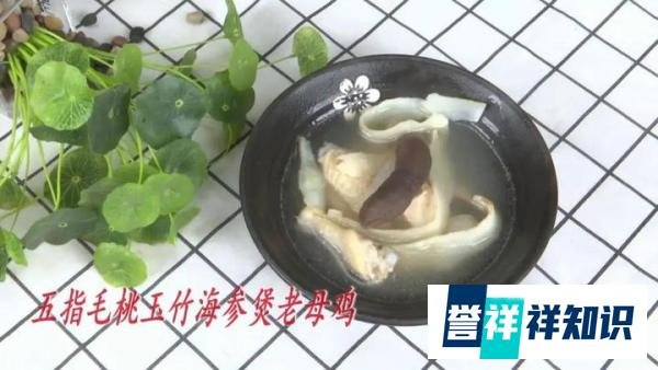 今日靓汤（五指毛桃玉竹海参母鸡汤——养阴助阳 补益肝肾）
