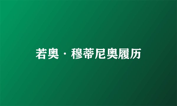 若奥·穆蒂尼奥履历