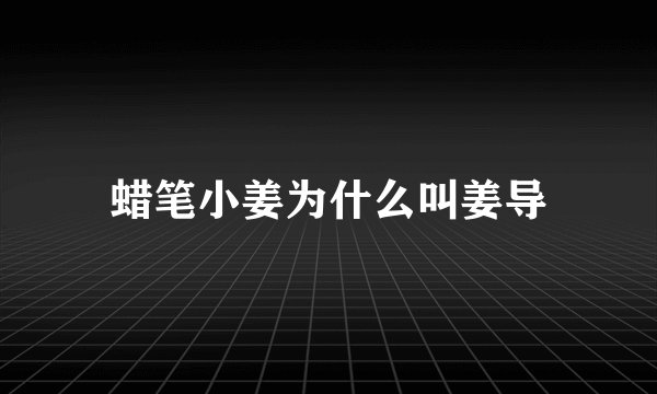 蜡笔小姜为什么叫姜导