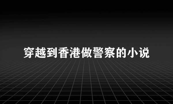 穿越到香港做警察的小说