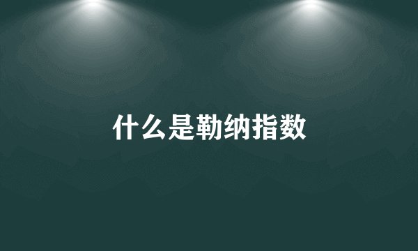 什么是勒纳指数