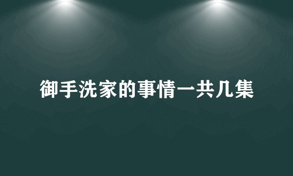 御手洗家的事情一共几集